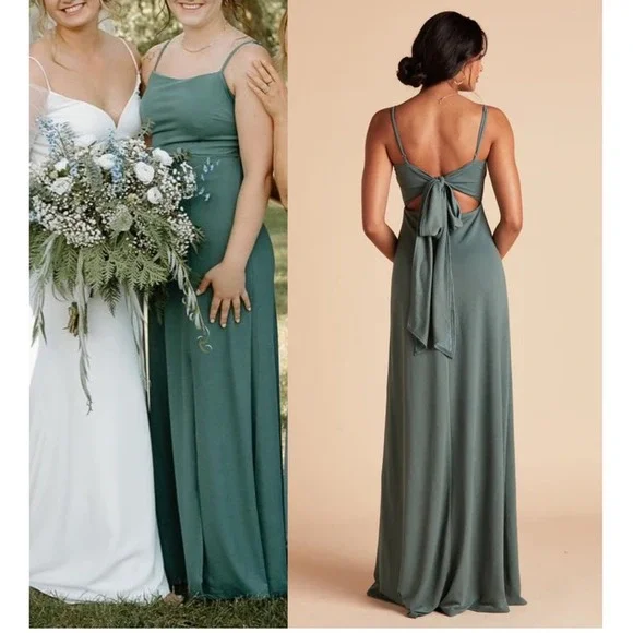 birdy grey benny crepe dress Sage Bridesmaid Dress Crepe Size 3X